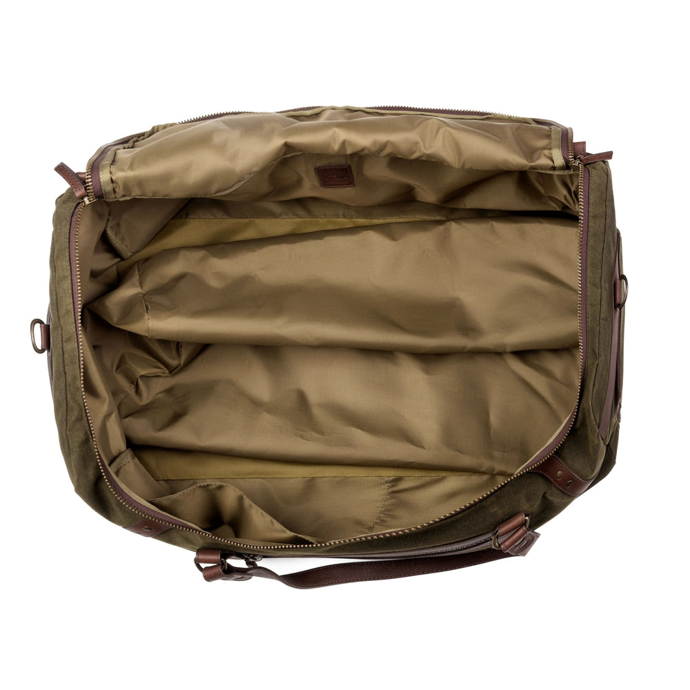 Campaign Waxed Canvas Large Duffle Bag Mission Mercantile Leather Goods