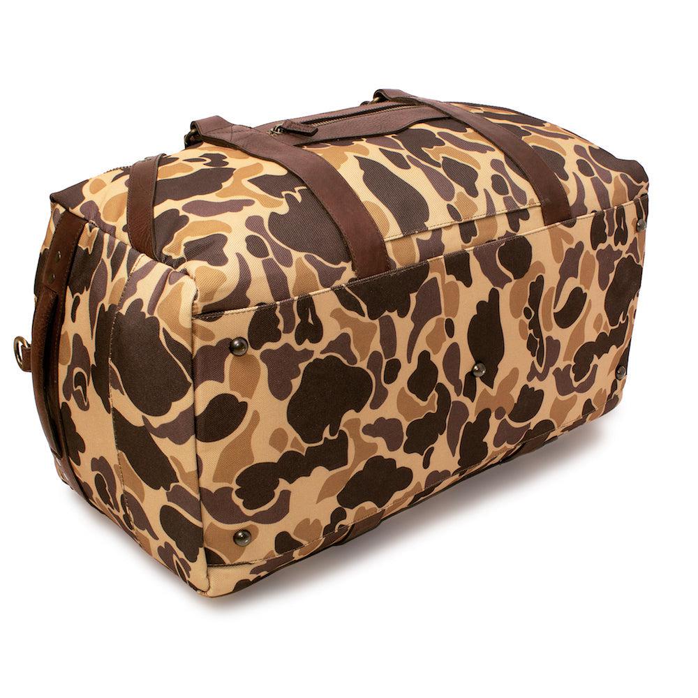 Campaign Waxed Canvas Large Duffle Bag Mission Mercantile Leather Goods