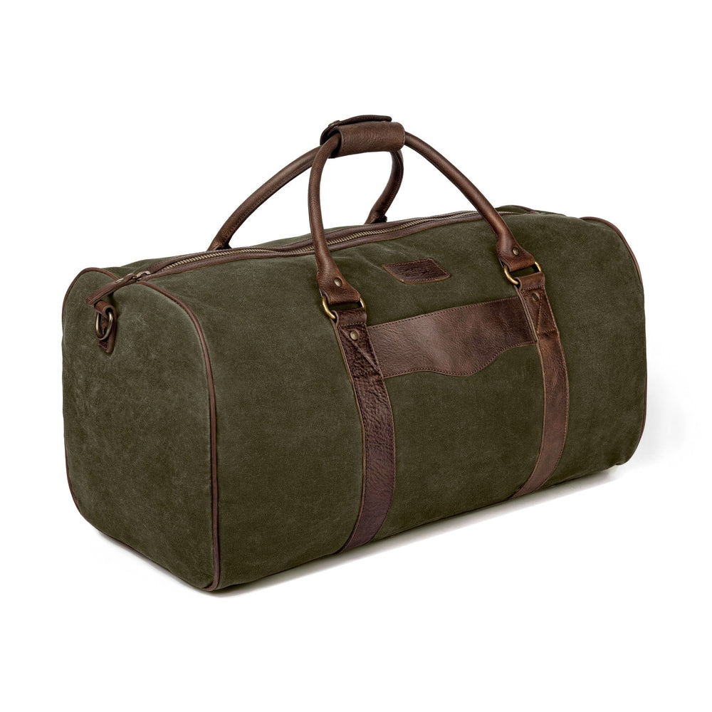 Campaign Waxed Canvas Large Field Duffle Bag Mission Mercantile Leather Goods