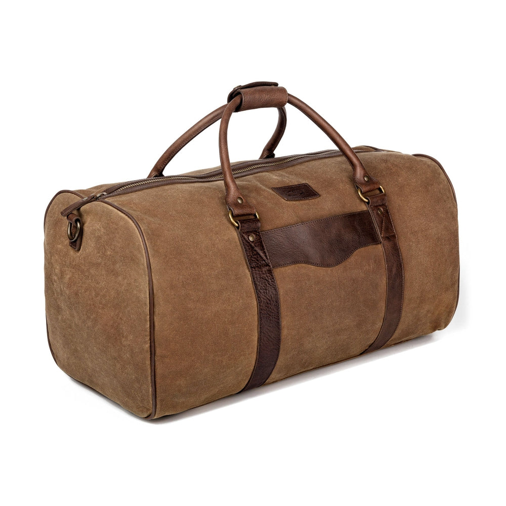 Campaign Waxed Canvas Large Field Duffle Bag Mission Mercantile Leather Goods