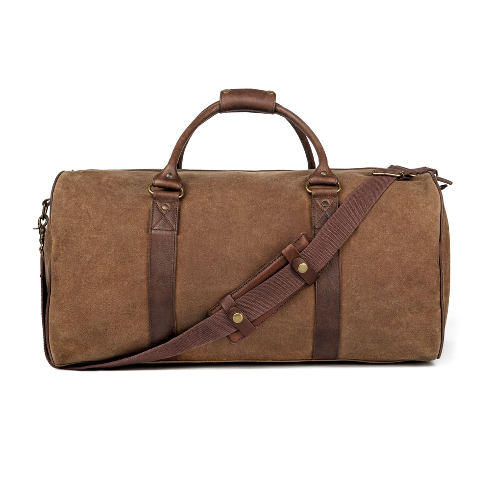 Campaign Waxed Canvas Large Field Duffle Bag Mission Mercantile Leather Goods