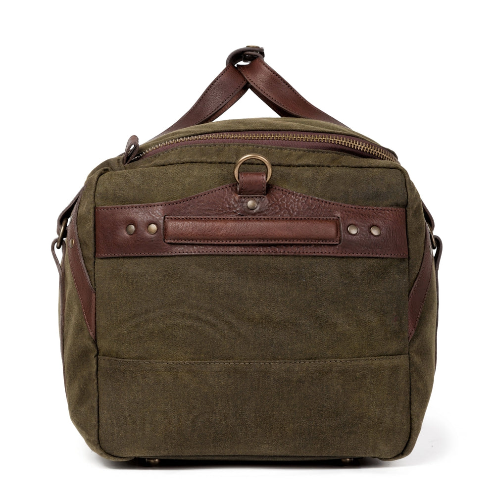 Campaign Waxed Canvas Medium Duffle Bag Mission Mercantile Leather Goods