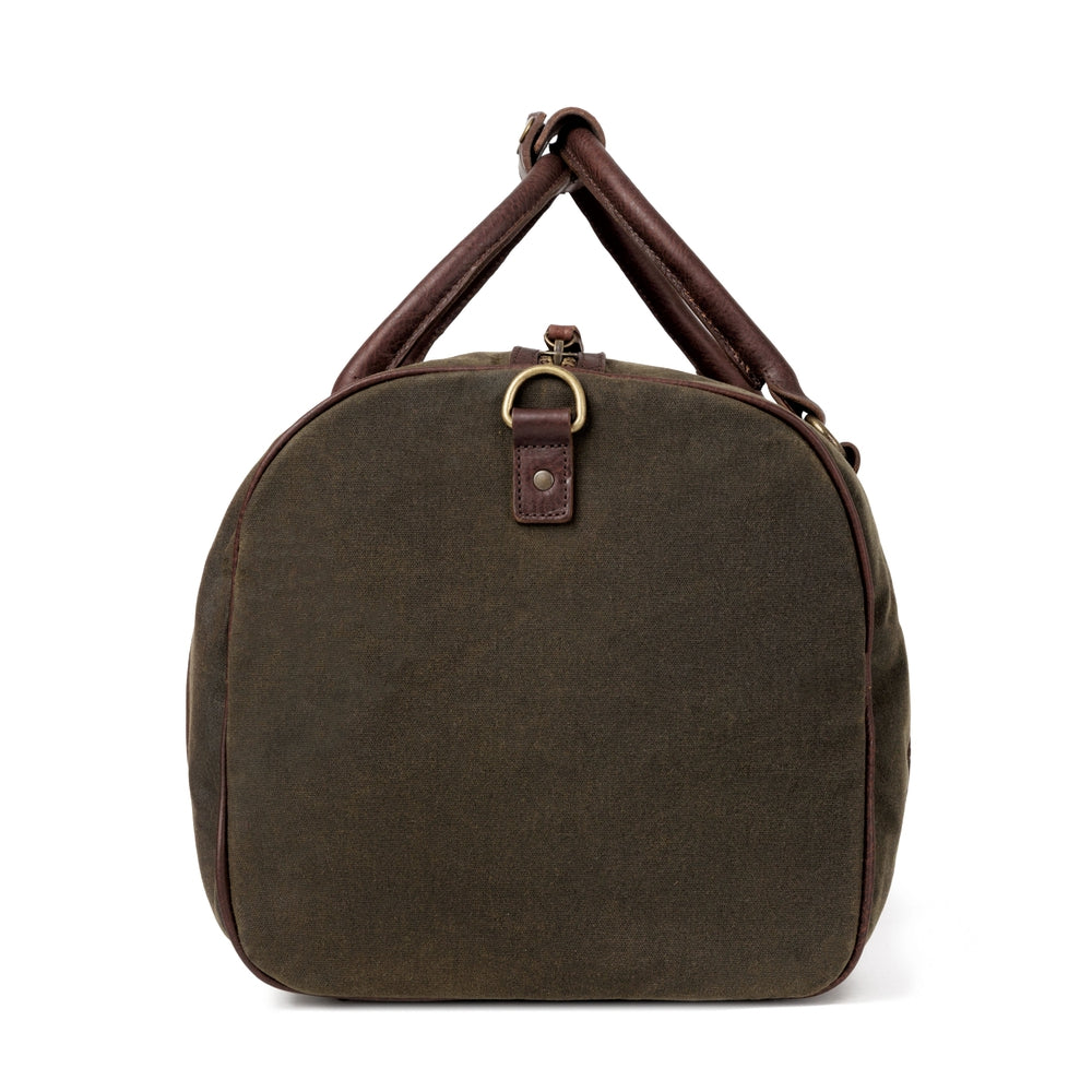 Campaign Waxed Canvas Medium Field Duffle Bag Mission Mercantile Leather Goods
