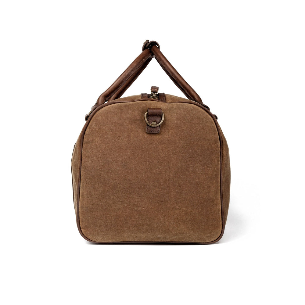 Campaign Waxed Canvas Medium Field Duffle Bag Mission Mercantile Leather Goods