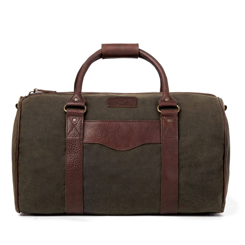 Campaign Waxed Canvas Medium Field Duffle Bag Mission Mercantile Leather Goods