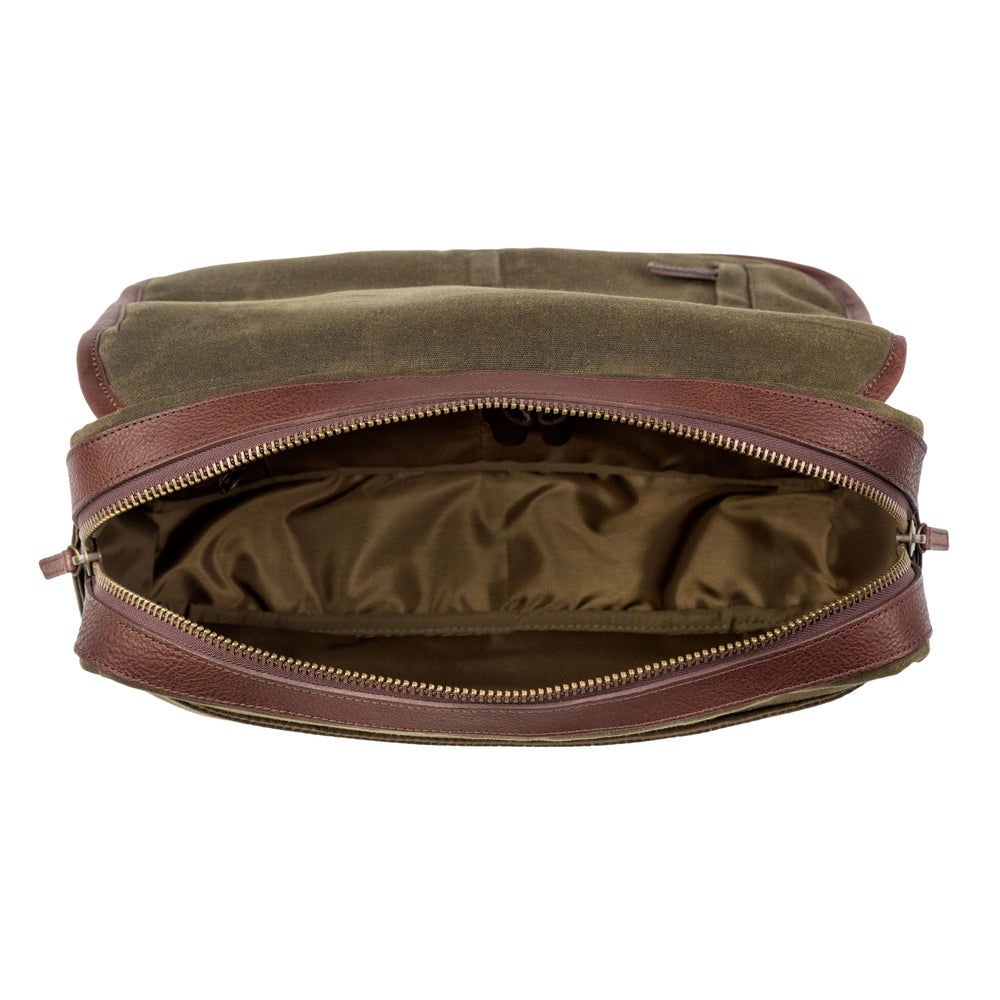Campaign Waxed Canvas Messenger Bag Mission Mercantile Leather Goods