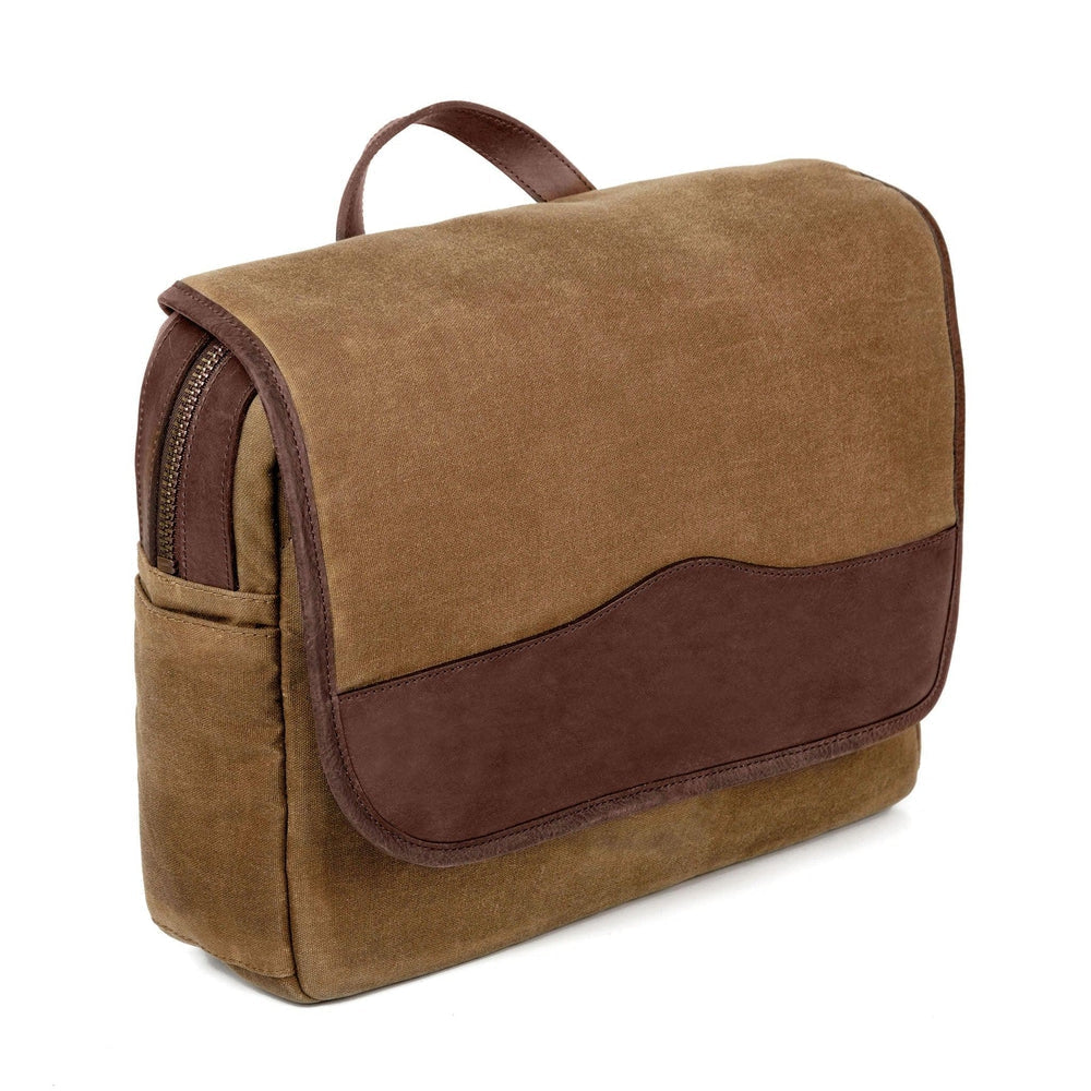 Campaign Waxed Canvas Messenger Bag Mission Mercantile Leather Goods