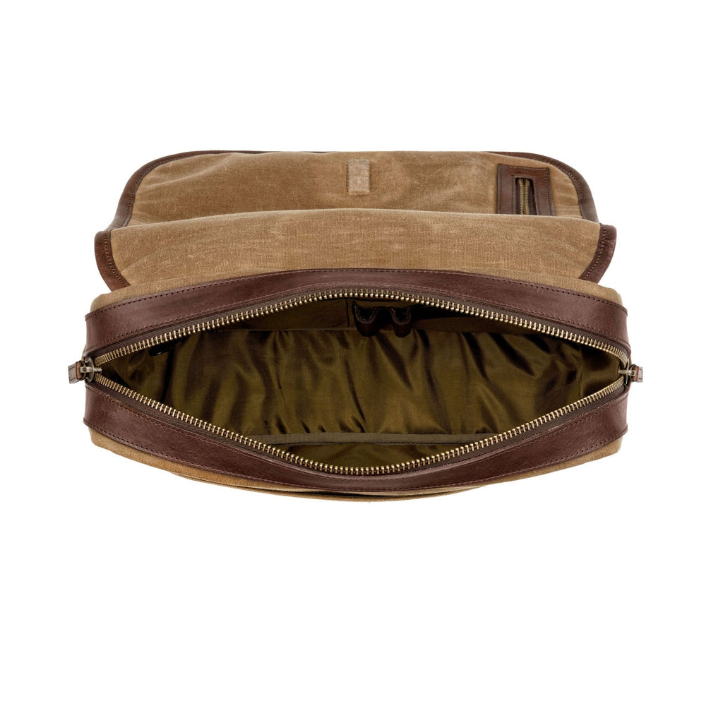 Campaign Waxed Canvas Messenger Bag Mission Mercantile Leather Goods