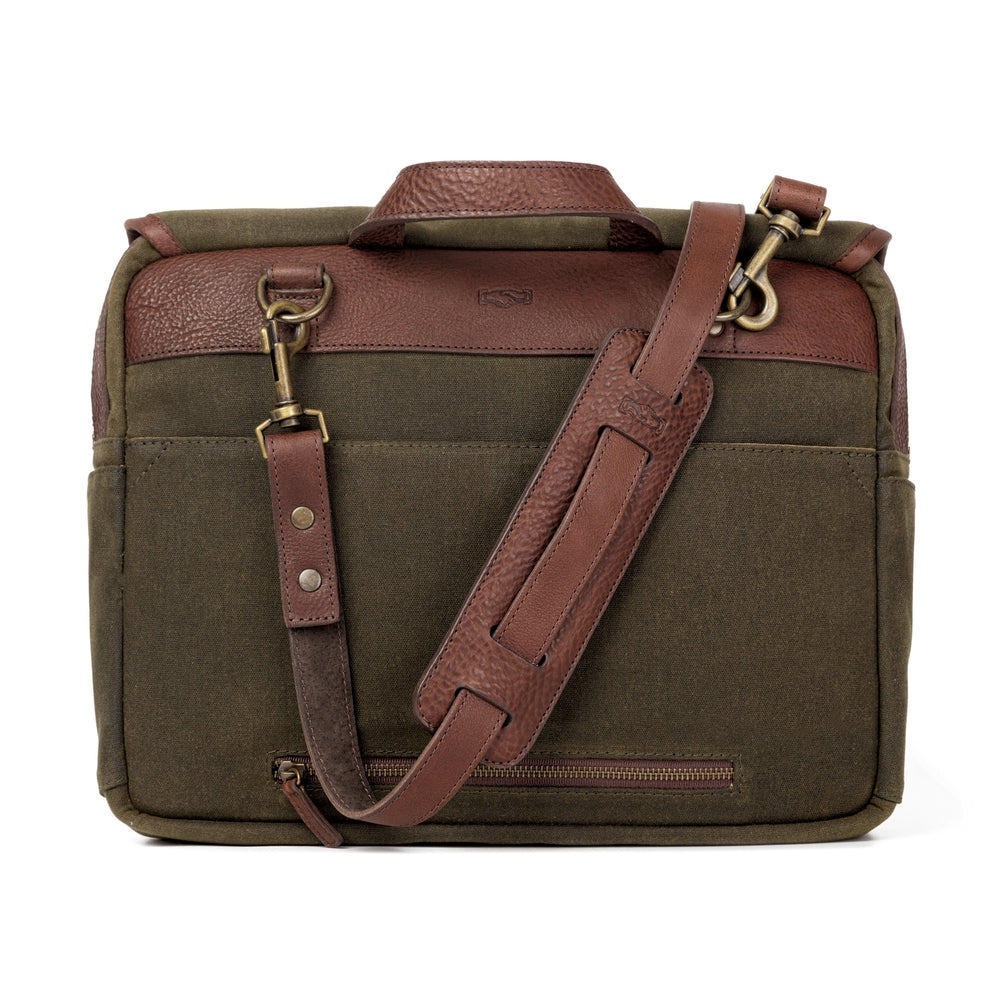 Campaign Waxed Canvas Messenger Bag Mission Mercantile Leather Goods