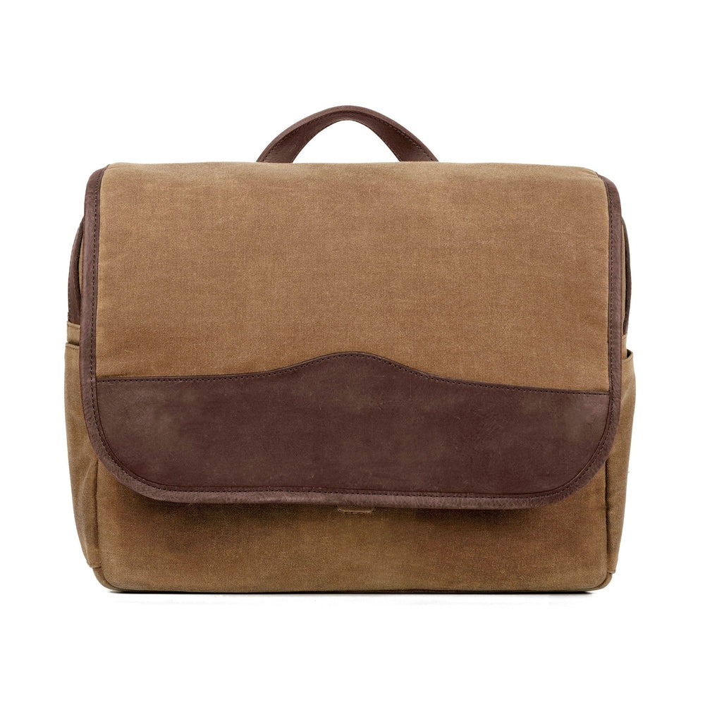 Campaign Waxed Canvas Messenger Bag Mission Mercantile Leather Goods