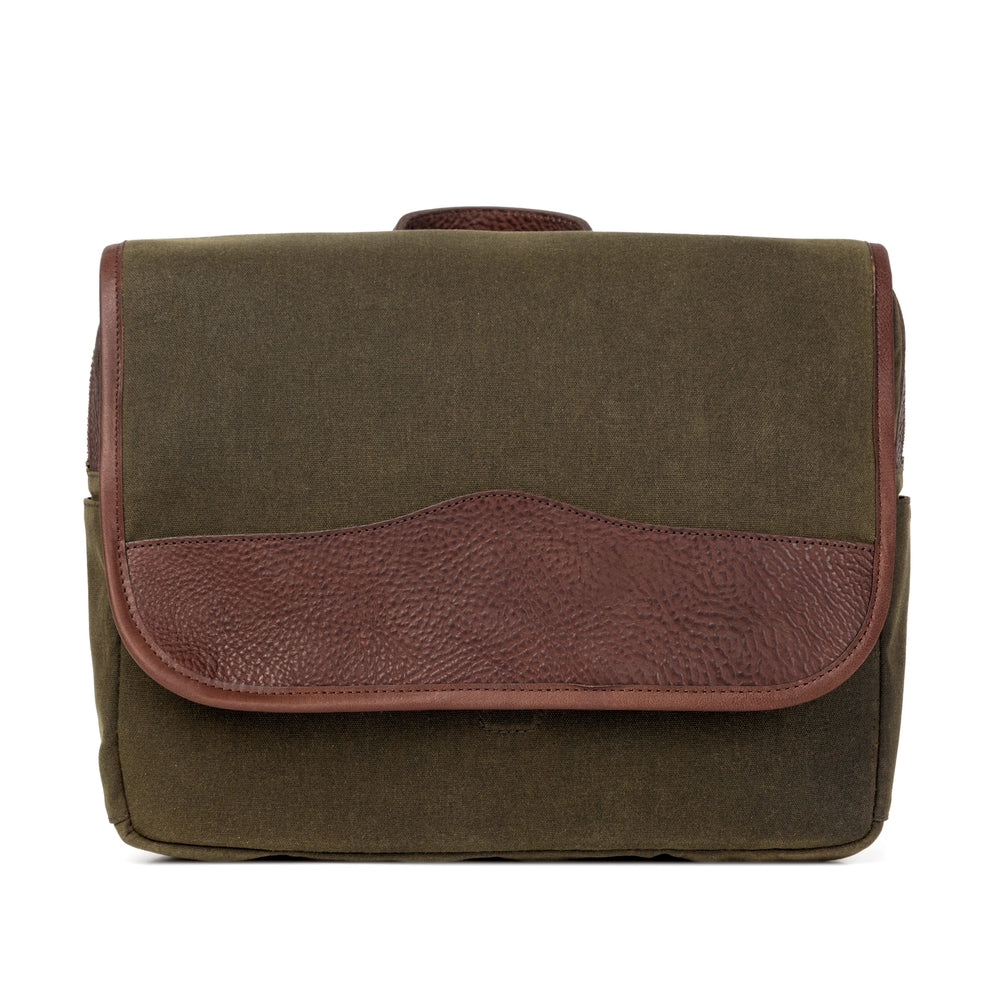 Campaign Waxed Canvas Messenger Bag Mission Mercantile Leather Goods