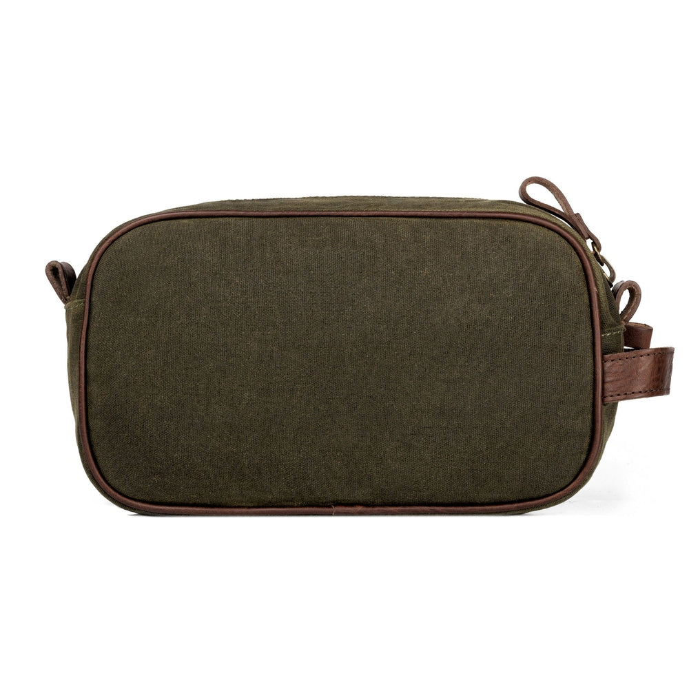 Campaign Waxed Canvas Toiletry Shave Kit Mission Mercantile Leather Goods