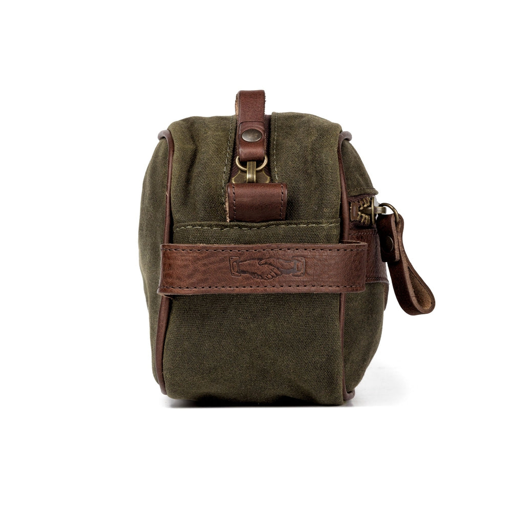 Campaign Waxed Canvas Toiletry Shave Kit Mission Mercantile Leather Goods