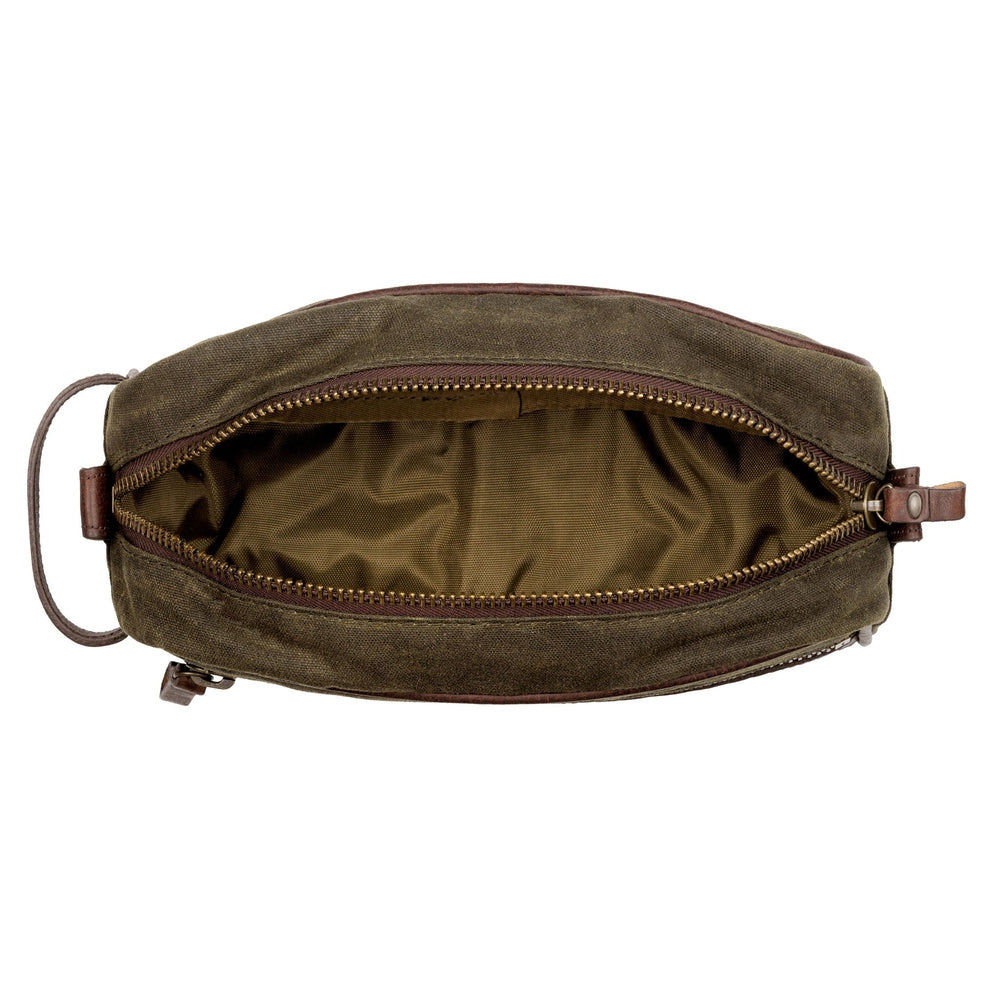 Campaign Waxed Canvas Toiletry Shave Kit Mission Mercantile Leather Goods