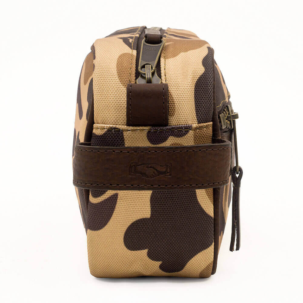 Campaign Waxed Canvas Toiletry Shave Kit Mission Mercantile Leather Goods