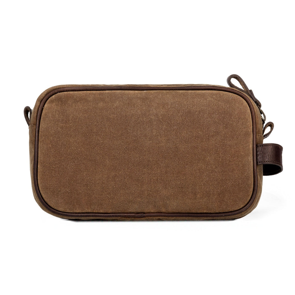 Campaign Waxed Canvas Toiletry Shave Kit Mission Mercantile Leather Goods
