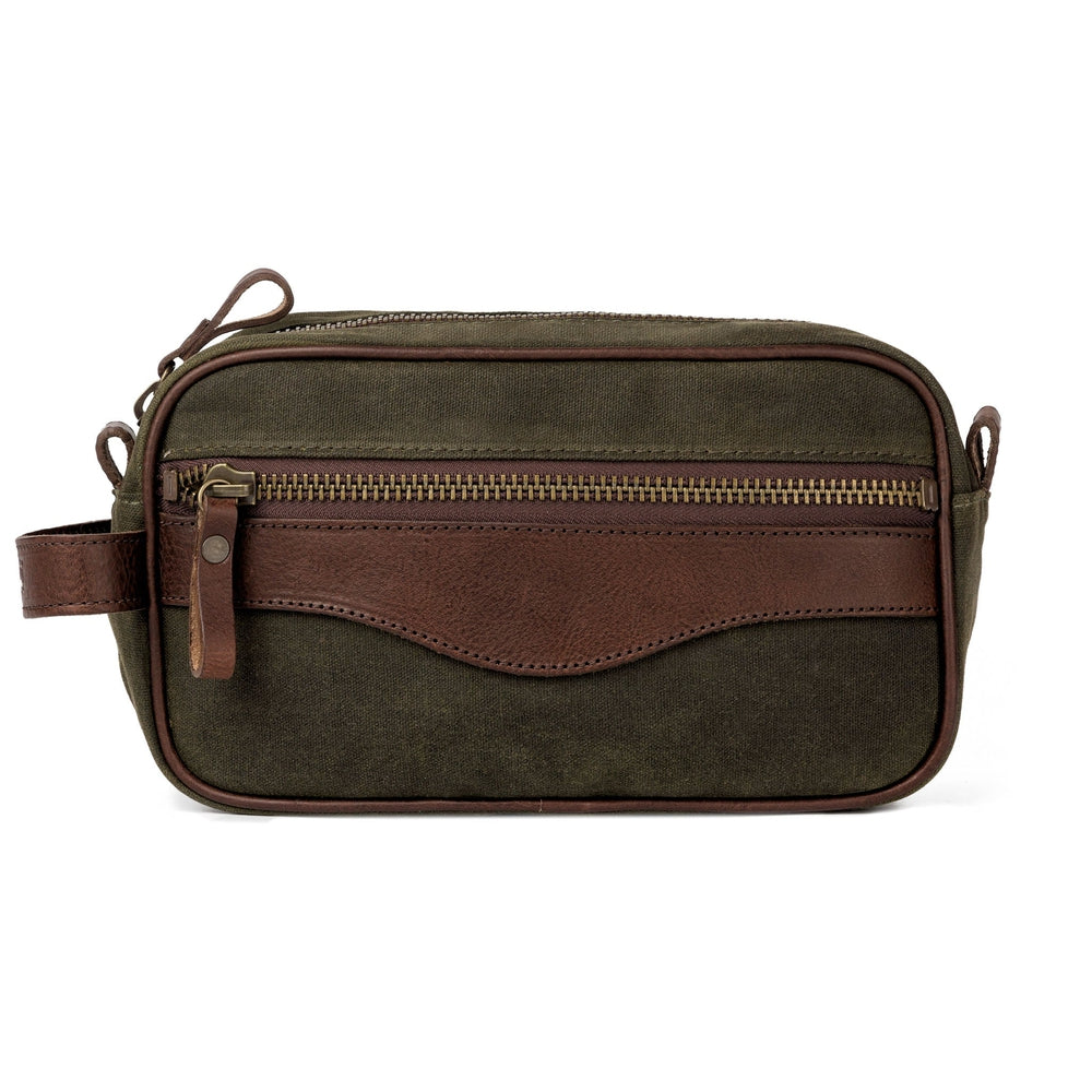 Campaign Waxed Canvas Toiletry Shave Kit Mission Mercantile Leather Goods