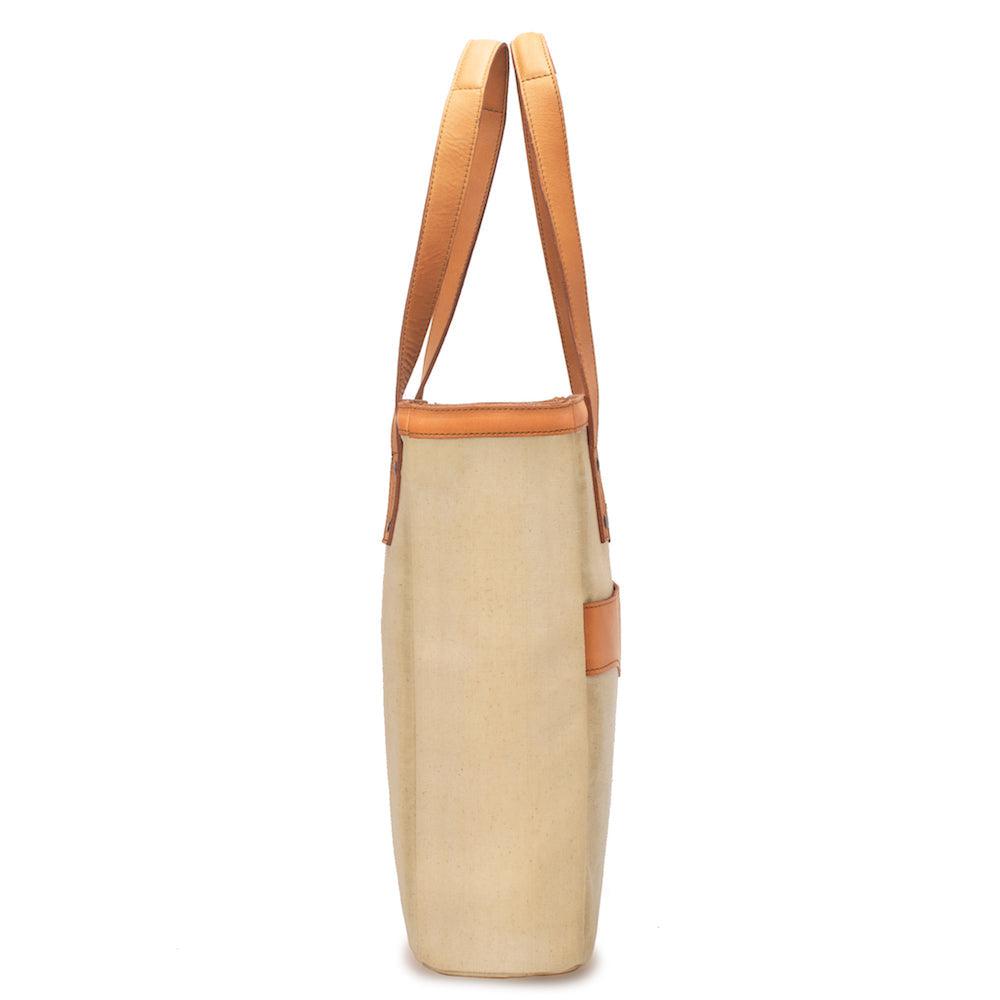 Campaign Waxed Canvas Two Bottle Wine Tote Mission Mercantile Leather Goods
