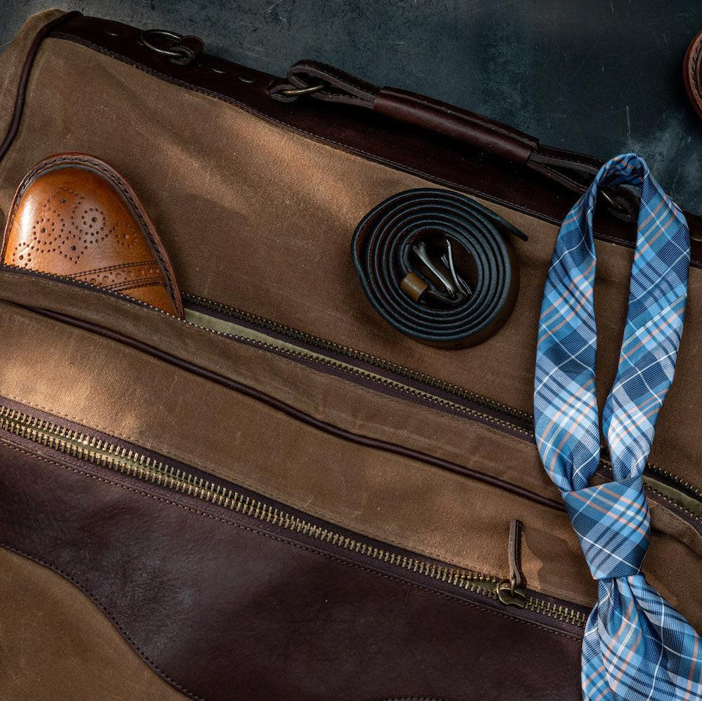 Campaign Waxed Canvas Valet Bag Mission Mercantile Leather Goods