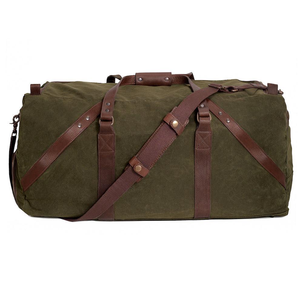Campaign Waxed Canvas X-Large Duffle Bag Mission Mercantile Leather Goods