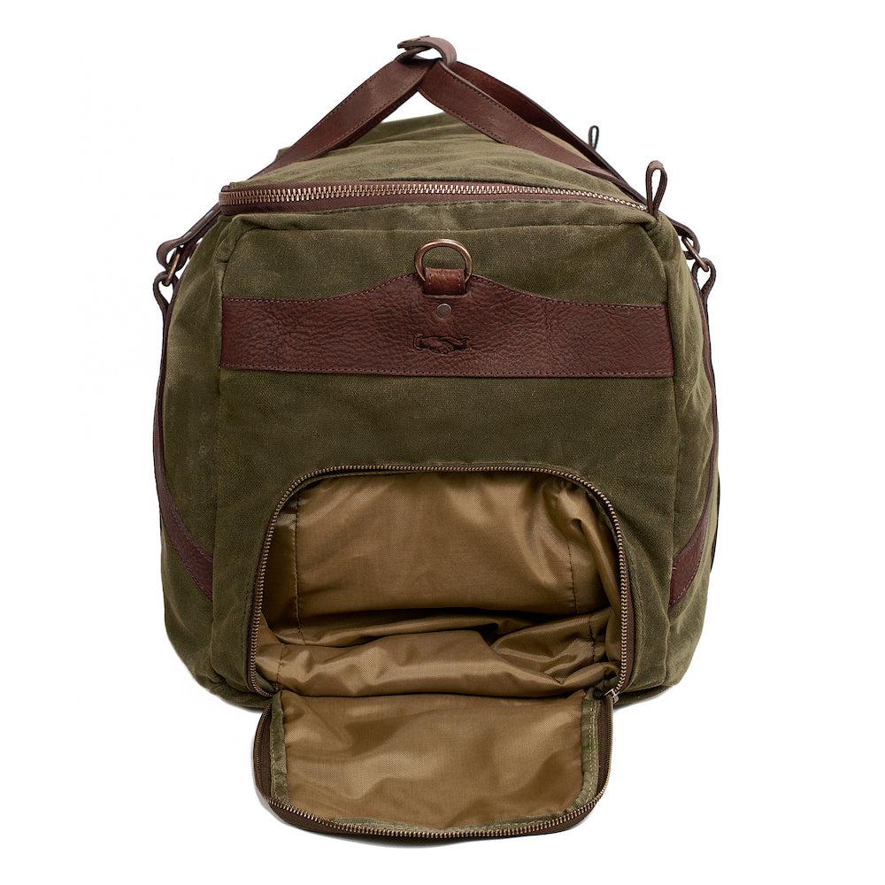 Campaign Waxed Canvas X-Large Duffle Bag Mission Mercantile Leather Goods