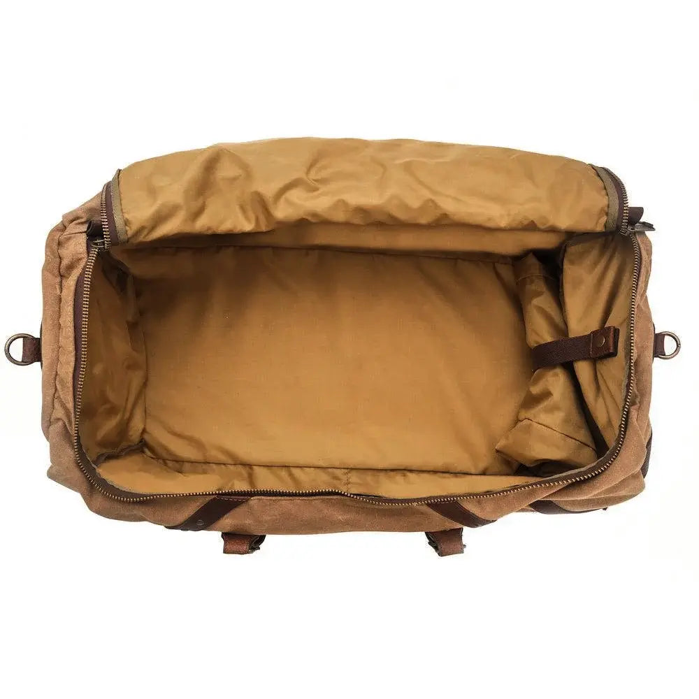 Campaign Waxed Canvas X-Large Duffle Bag Mission Mercantile Leather Goods