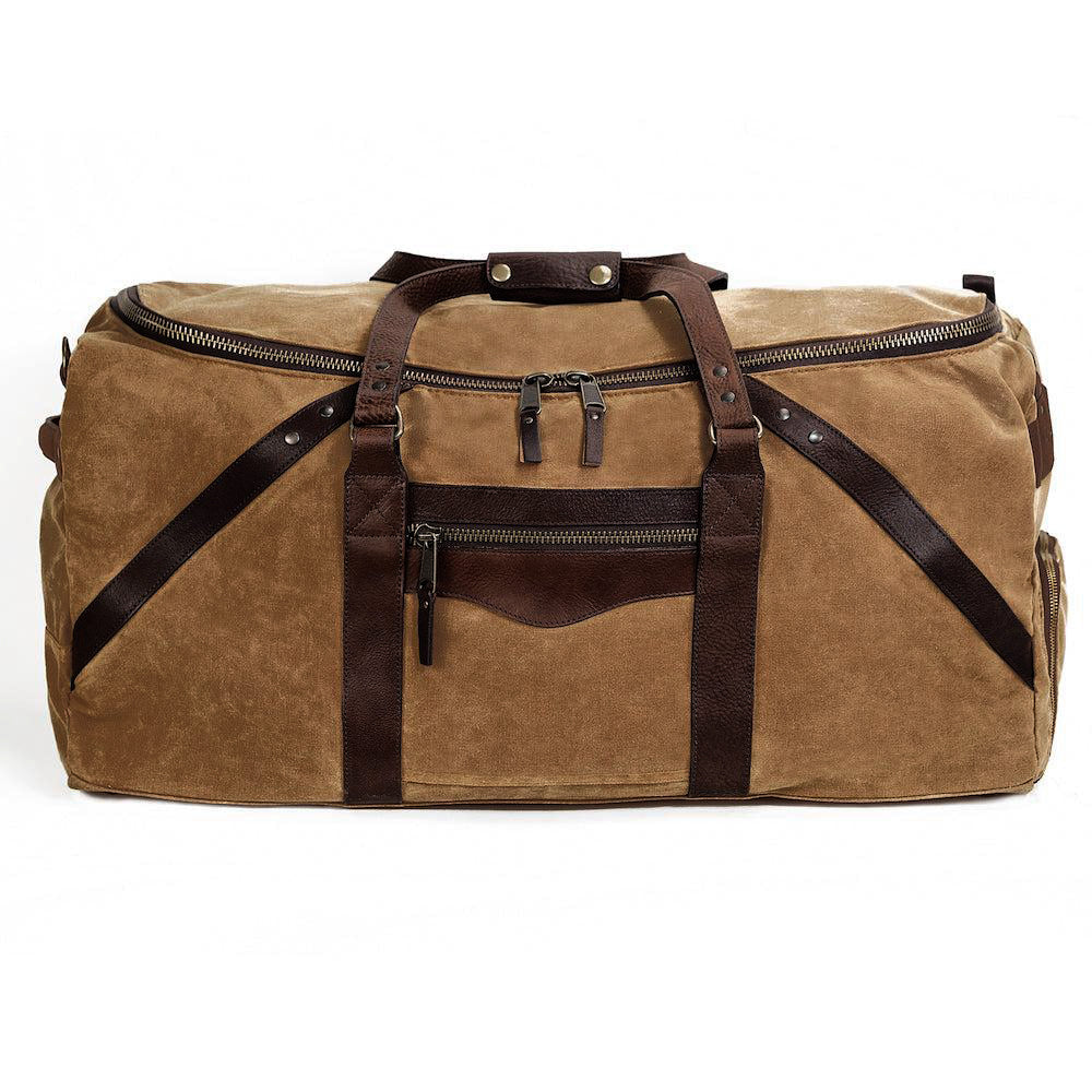 Campaign Waxed Canvas X-Large Duffle Bag Mission Mercantile Leather Goods