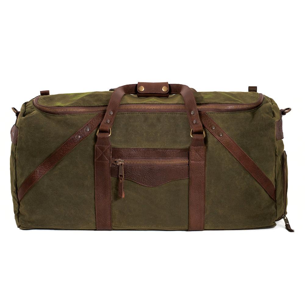 Campaign Waxed Canvas X-Large Duffle Bag Mission Mercantile Leather Goods