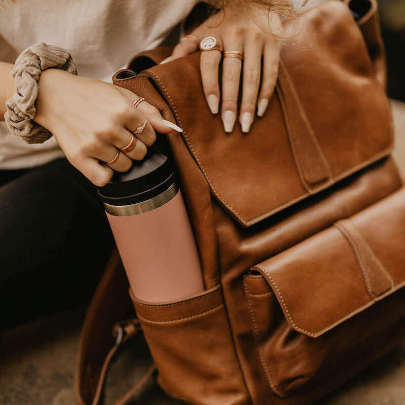 Ellington Leather Backpack Mission Mercantile Leather Goods