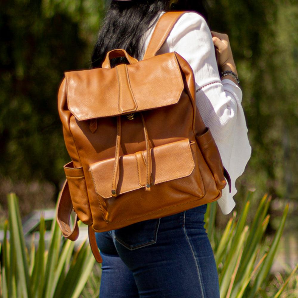 Ellington Leather Backpack Mission Mercantile Leather Goods