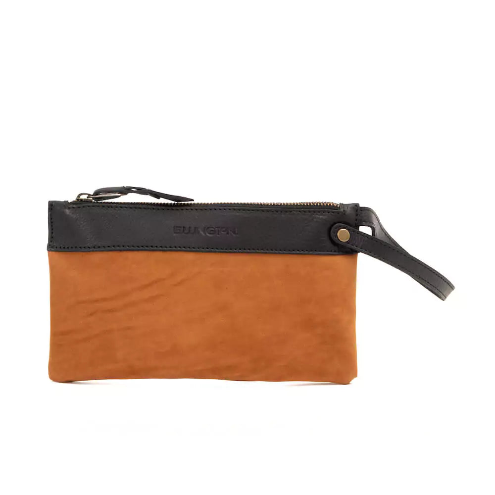 Ellington Leather Market Tote with Zippered Pouch Mission Mercantile Leather Goods