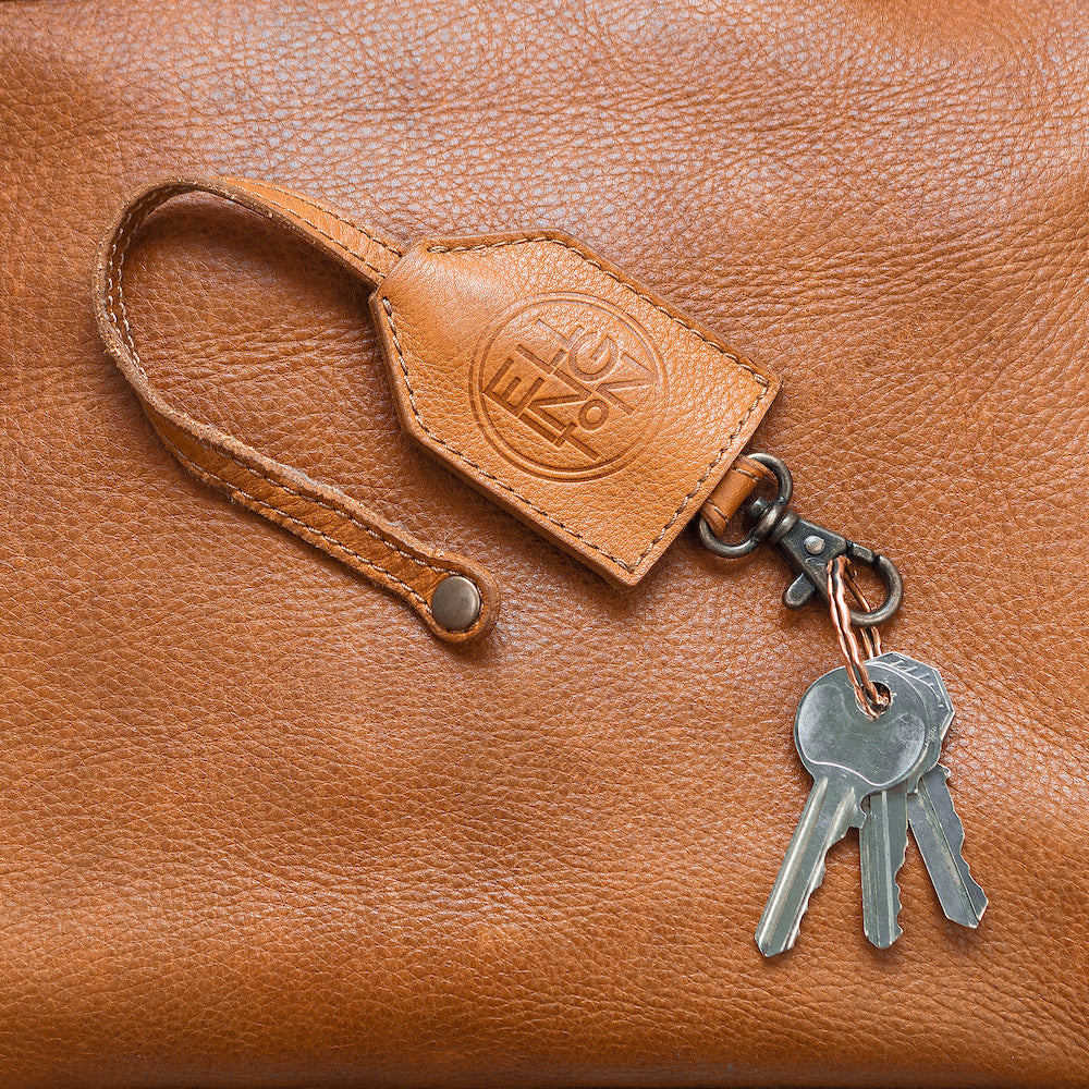 Ellington Leather Market Tote with Zippered Pouch Mission Mercantile Leather Goods