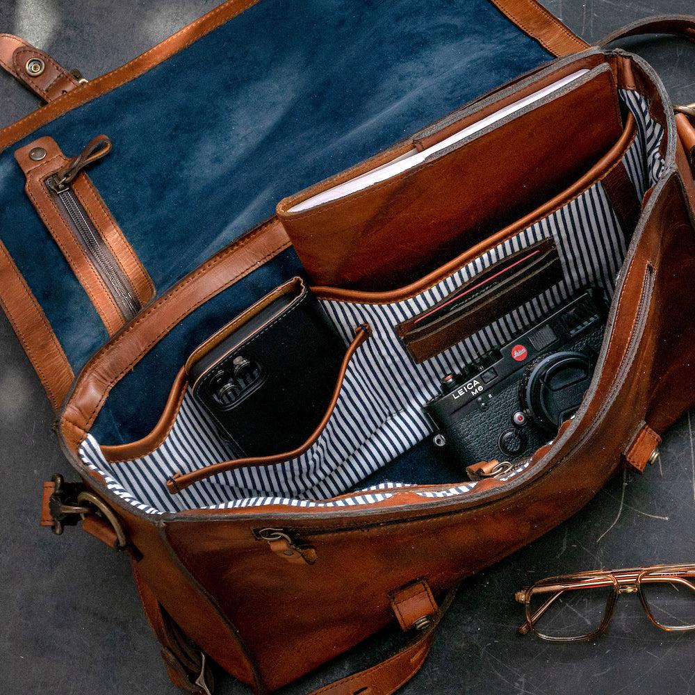 Heritage Leather Briefcase Mission Mercantile Leather Goods