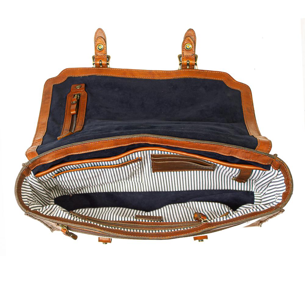 Heritage Leather Briefcase Mission Mercantile Leather Goods