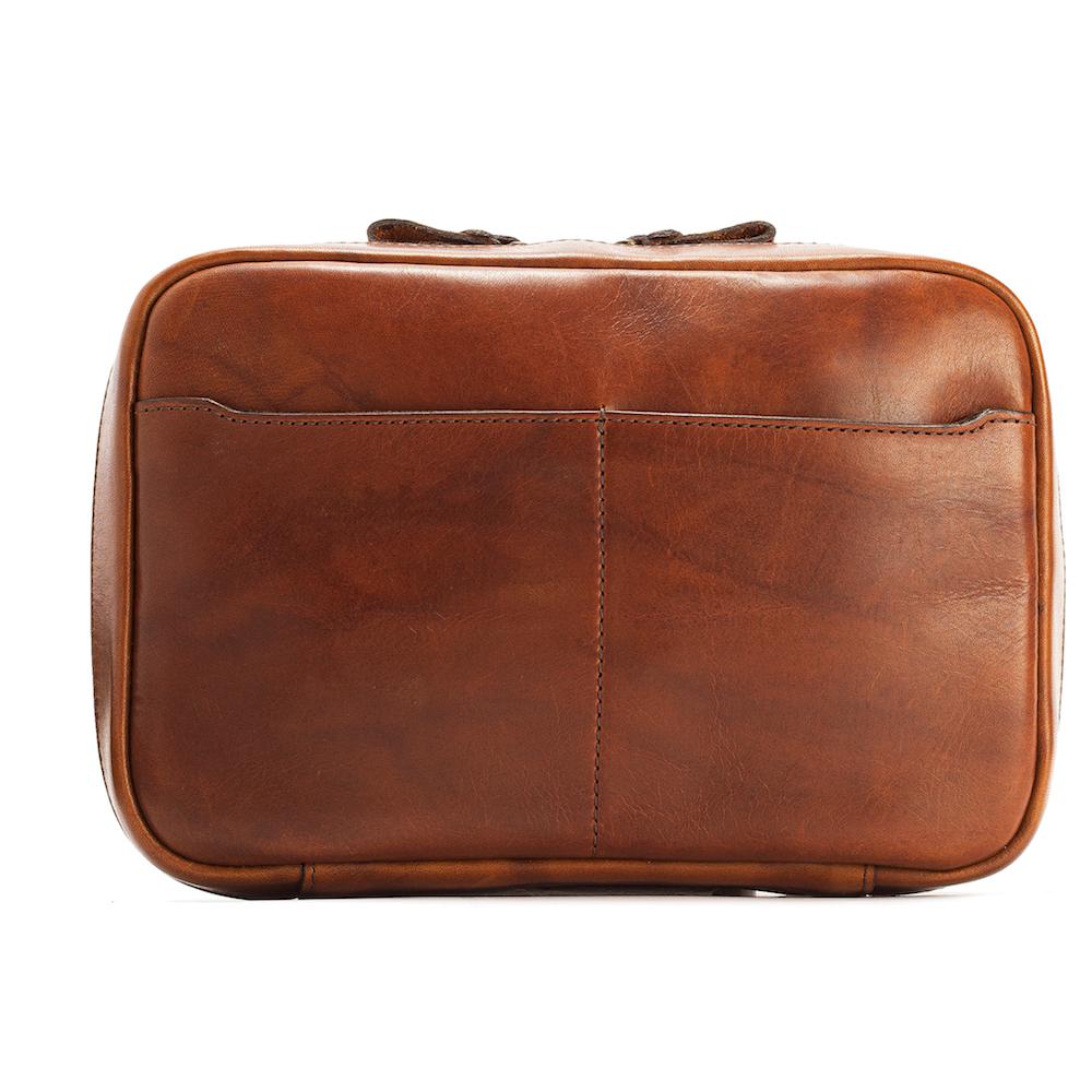 Heritage Leather "Doc" Electronics Organizer / Toiletry Kit Mission Mercantile Leather Goods