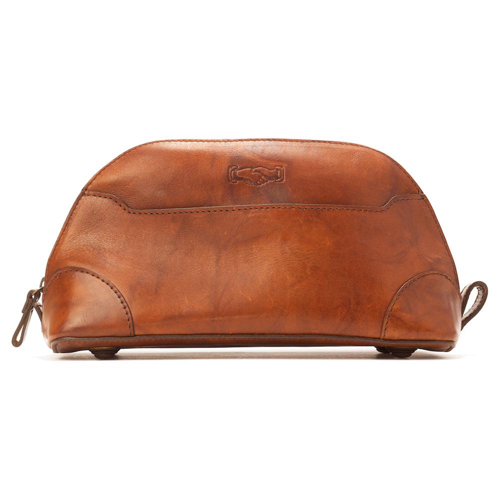 Heritage Leather Stateroom Toiletry Wash Bag Mission Mercantile Leather Goods