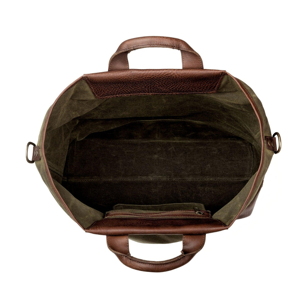 Heritage Waxed Canvas Original Ice Block Tote Bag Mission Mercantile Leather Goods