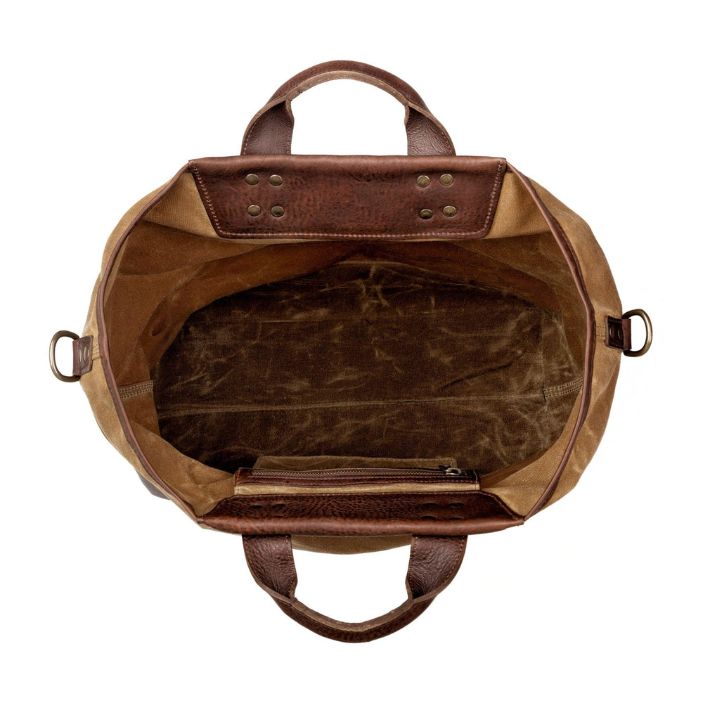 Heritage Waxed Canvas Original Ice Block Tote Bag Mission Mercantile Leather Goods