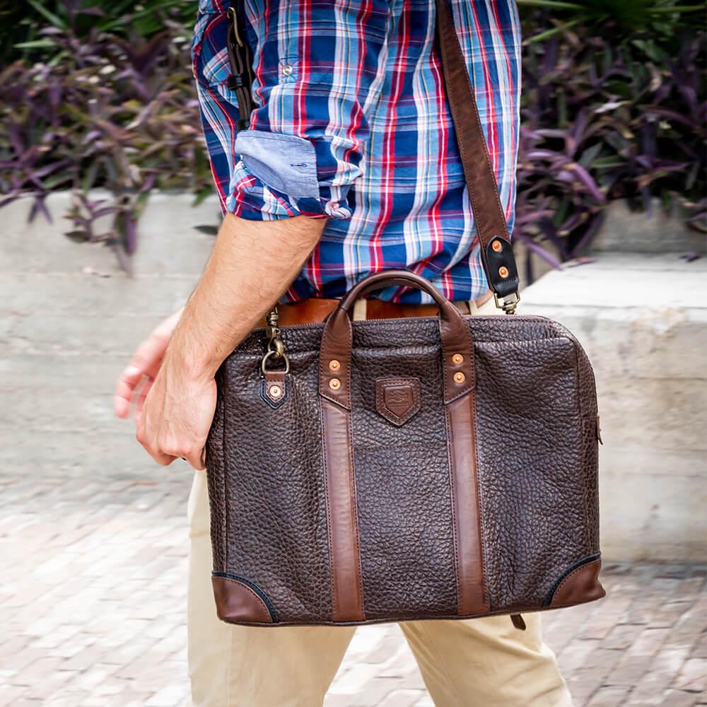 Theodore Leather Attache Mission Mercantile Leather Goods