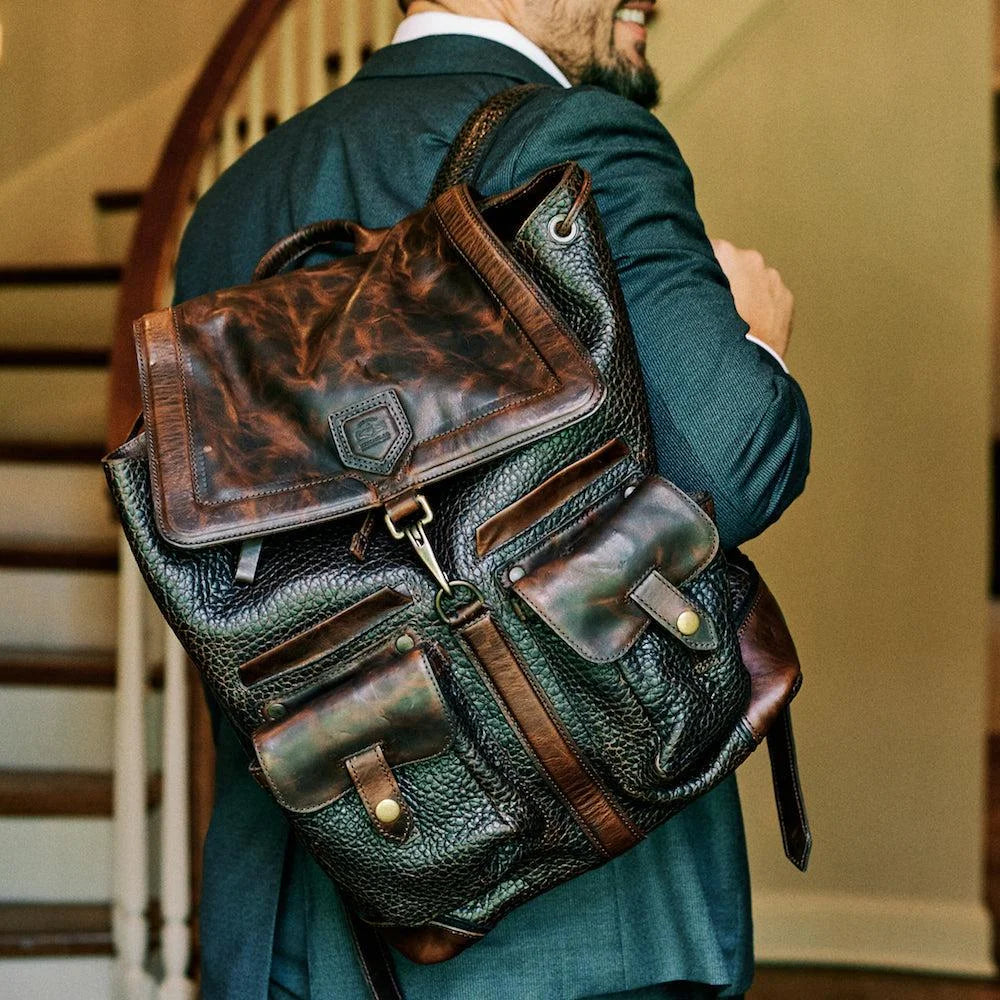 Theodore Leather Backpack Mission Mercantile Leather Goods