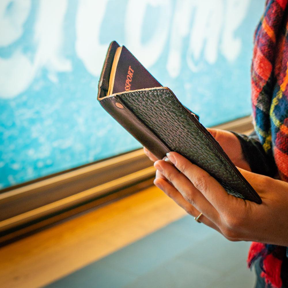 Theodore Leather Passport Wallet Mission Mercantile Leather Goods