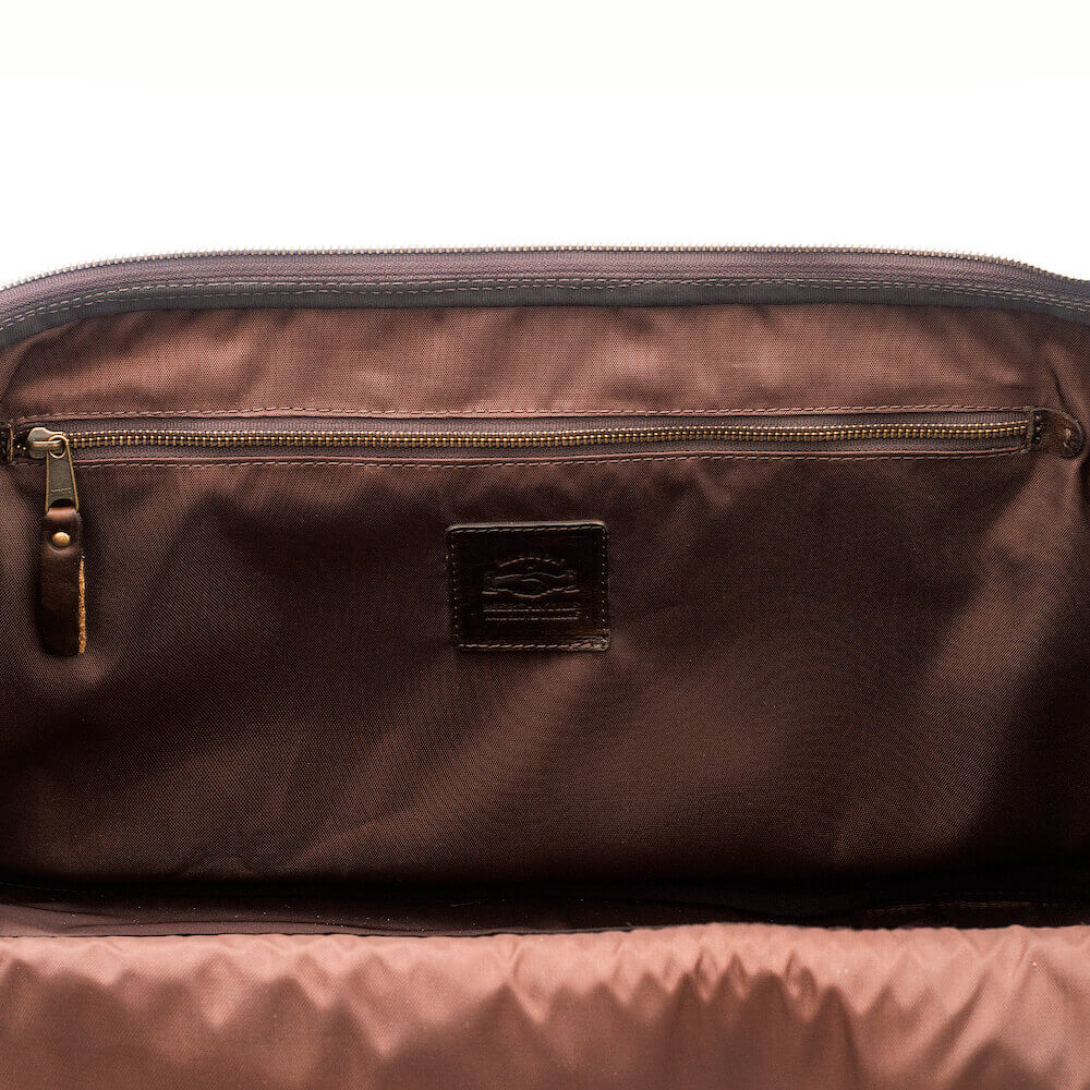 Theodore Leather Wheeled Carry-On Duffle Bag Mission Mercantile Leather Goods