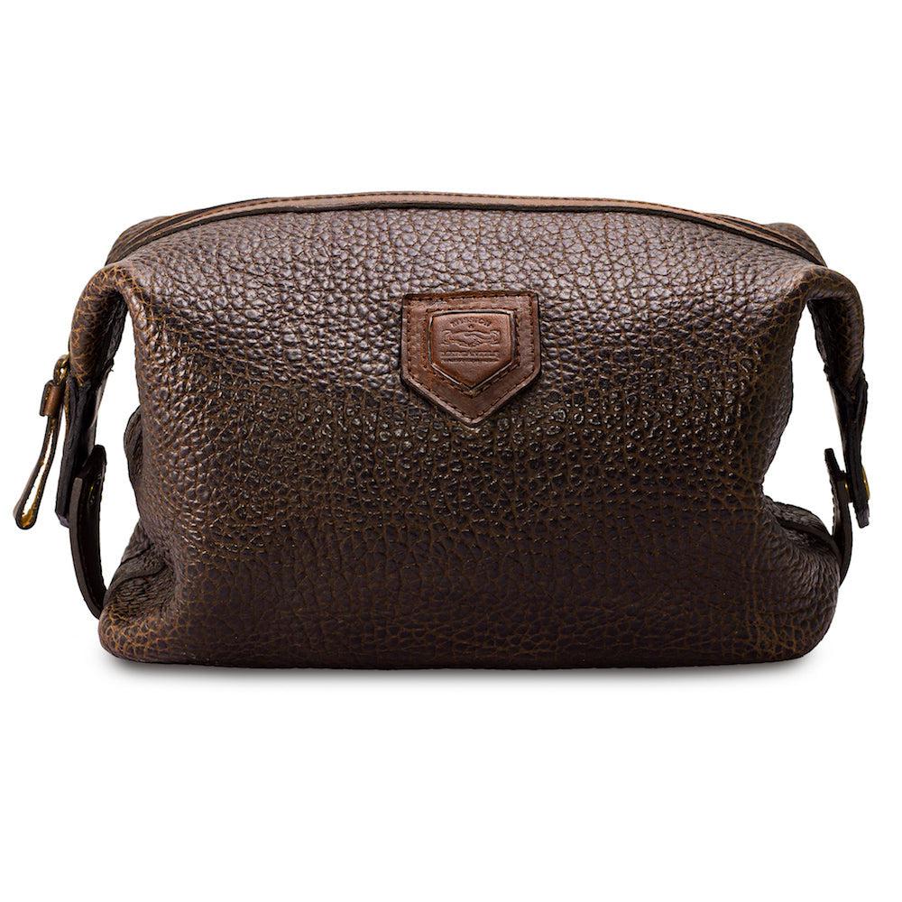 Theodore Leather Toiletry Wash Bag Mission Mercantile Leather Goods
