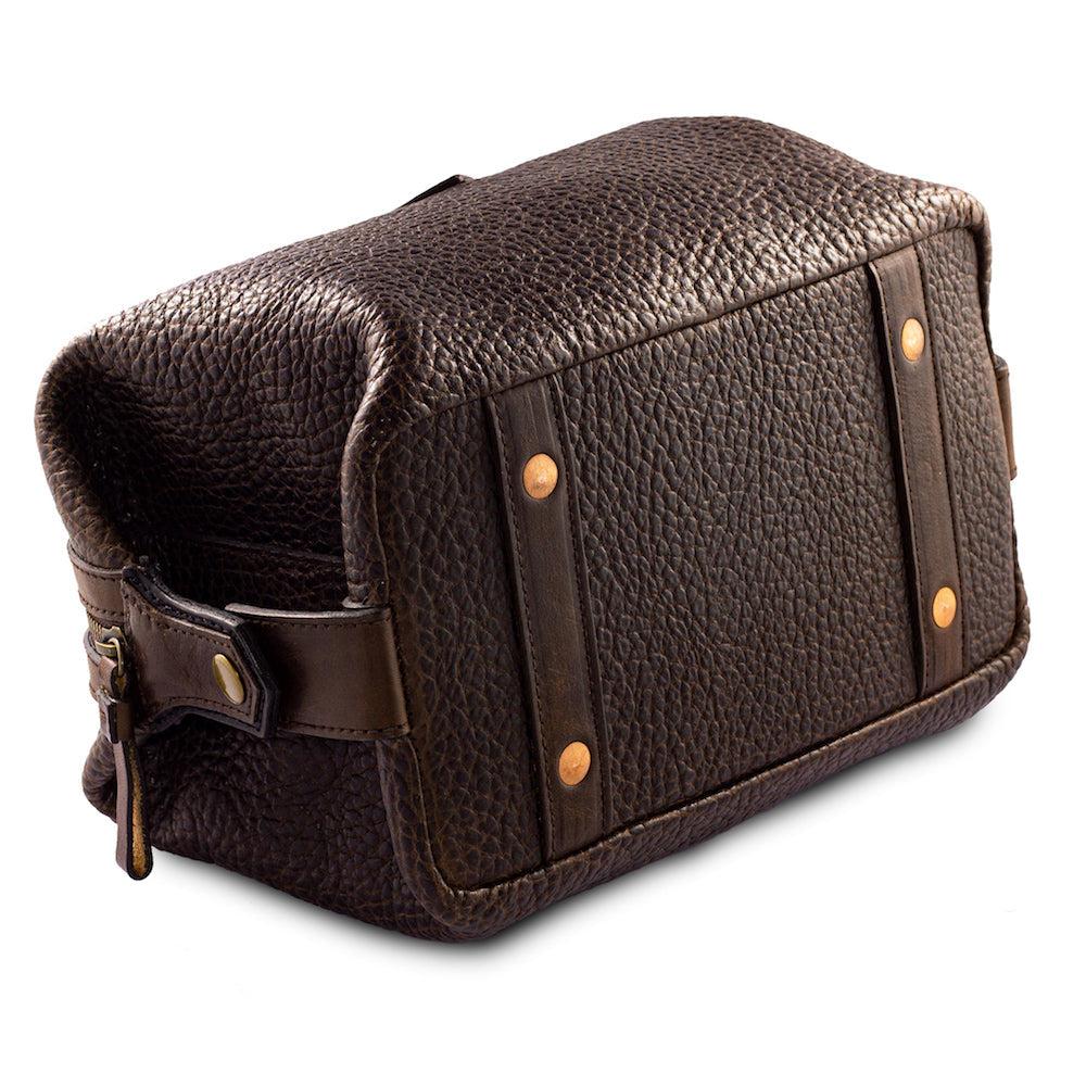 Theodore Leather Toiletry Wash Bag Mission Mercantile Leather Goods
