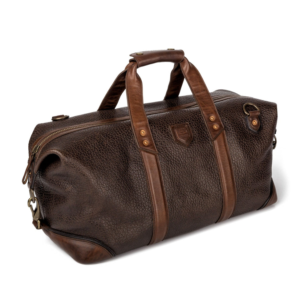 Theodore Leather Weekender Duffle Bag Mission Mercantile Leather Goods