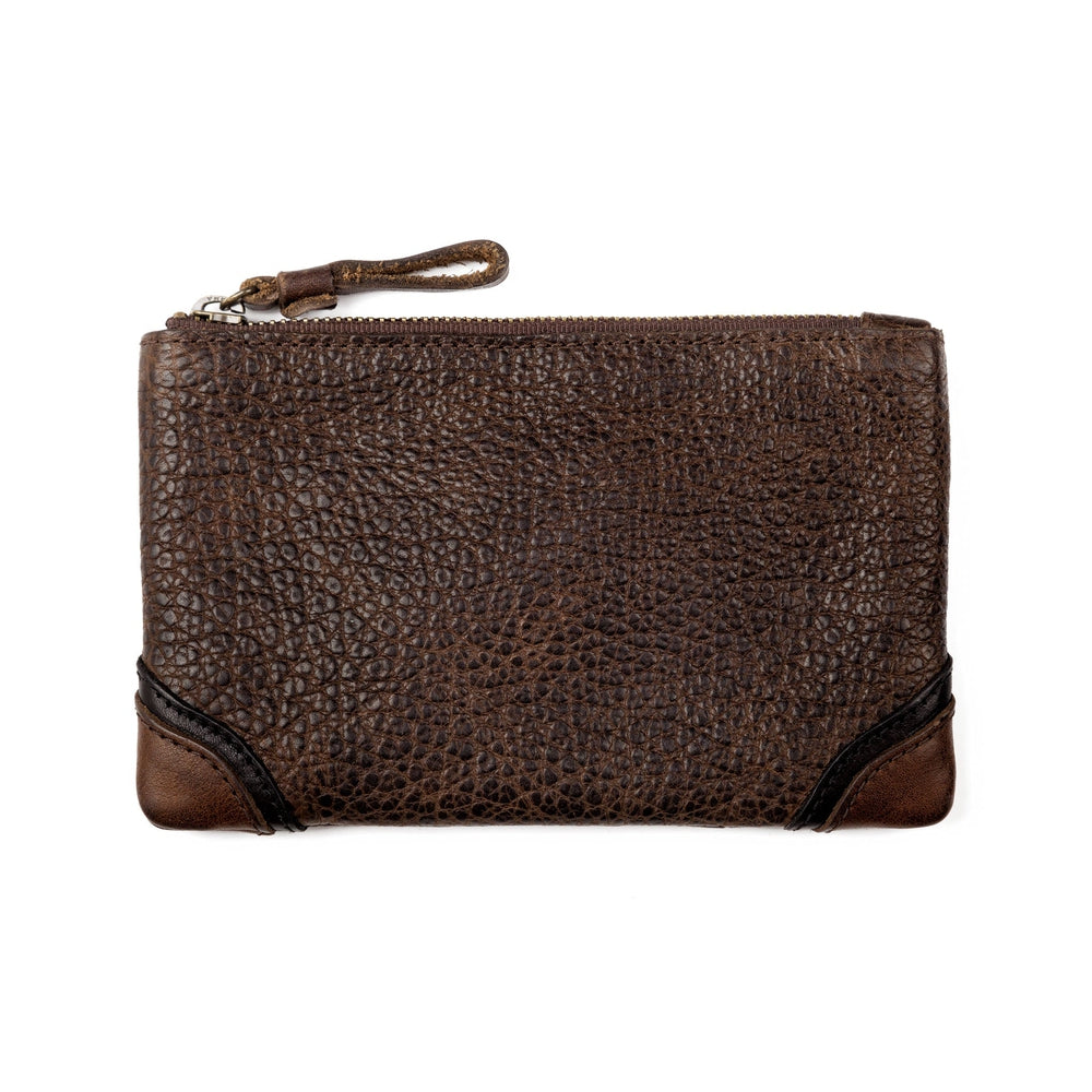 Theodore Leather Zippered Pouch Mission Mercantile Leather Goods