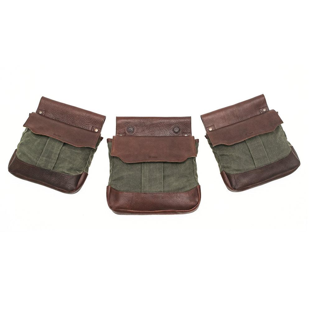 White Wing Waxed Canvas Hunting Heritage Bird Bag Set Mission Mercantile Leather Goods