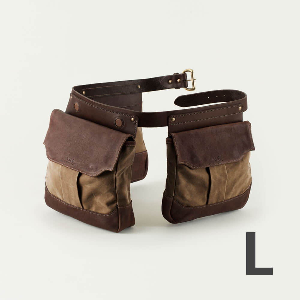 White Wing Waxed Canvas Hunting Heritage Bird Bag Trio Mission Mercantile Leather Goods