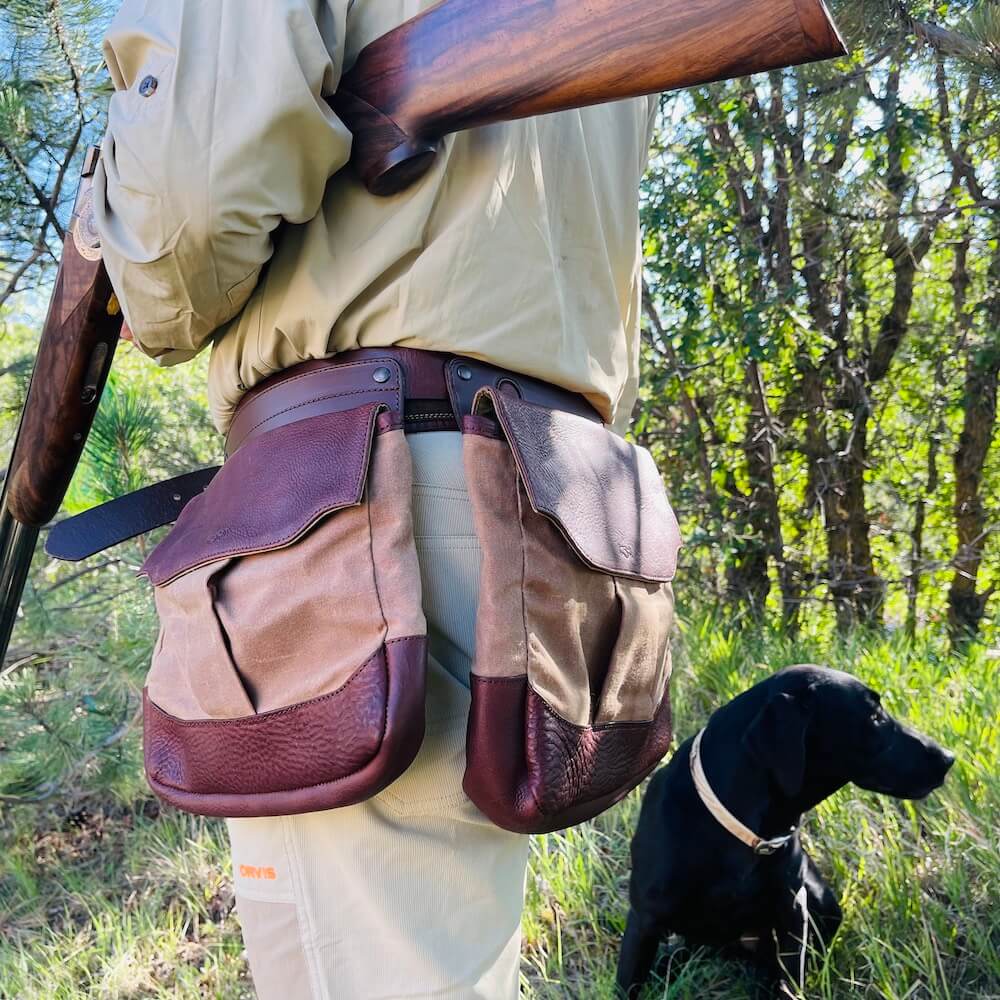 White Wing Waxed Canvas Hunting Heritage Bird Bag Trio Mission Mercantile Leather Goods