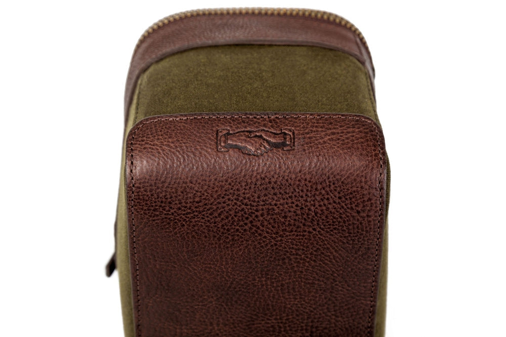 White Wing Waxed Canvas Hunting Shell Bag Mission Mercantile Leather Goods